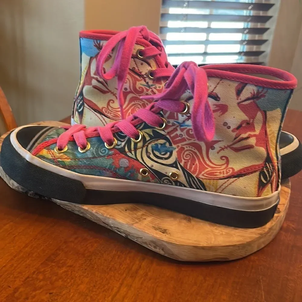 Men's Custom Pro Keds High Top Sneakers - Size 6